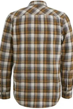 PME Legend Long Sleeve Shirt Twill Yarndyed Check Langarmshirts buckthorne brown