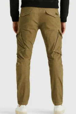 PME LEGEND Nordrop Cargo Hose fine structure tapared fit vintage khaki Tapered Fit