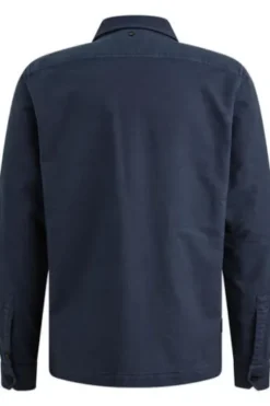 PME LEGEND Overshirt Tencel Dobby mood indigio Langarm
