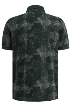 PME LEGEND Pique Polo Shirt carbon gemustert Regular Fit