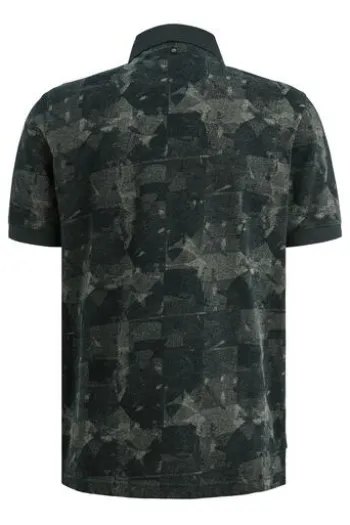 PME LEGEND Pique Polo Shirt carbon gemustert Regular Fit