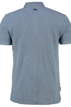 PME LEGEND Polo-Shirt popcorn jersey folkstone grey