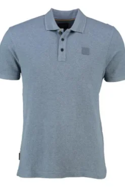 PME LEGEND Polo-Shirt popcorn jersey folkstone grey