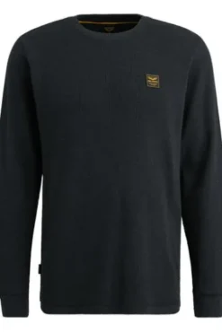 PME LEGEND Shirt r-neck waffle melange salute