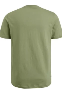 PME LEGEND Short sleeve r-neck single jersey digital print T-Shirt Sage