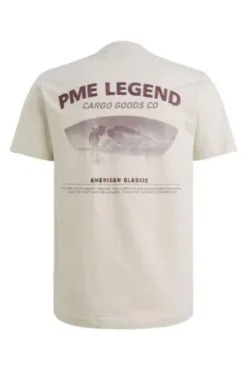 PME LEGEND Single Jersey T-Shirt bone white