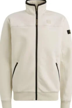 PME LEGEND Sweat-Jacke interlock bone white
