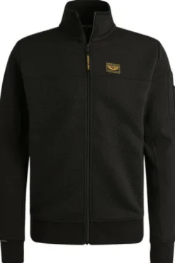 PME LEGEND Sweat Jacke jaquard interlock sweat black