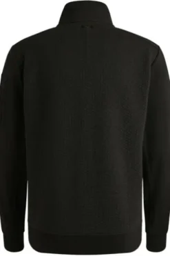 PME LEGEND Sweat Jacke jaquard interlock sweat black