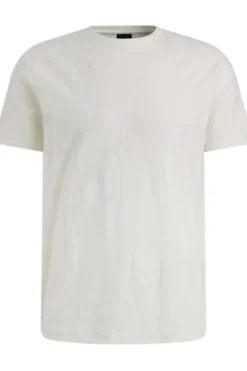PME LEGEND T-Shirt Jacquard Jersey bright white gemustert Regular Fit