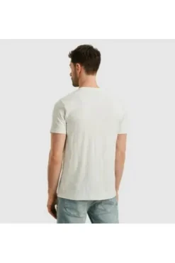 PME LEGEND T-Shirt Jacquard Jersey bright white gemustert Regular Fit