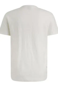 PME LEGEND T-Shirt Jacquard Jersey bright white gemustert Regular Fit