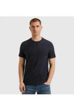 PME LEGEND T-Shirt Jacquard Jersey salute gemustert Regular Fit