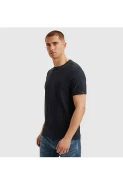 PME LEGEND T-Shirt Jacquard Jersey salute gemustert Regular Fit