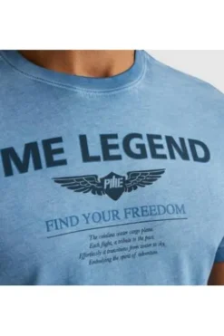 PME LEGEND T-Shirt mit Artwork Ashleigh blue Regular Fit
