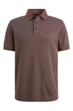 PME LEGEND Wo Tone Polo Shirt moonscape gestreift Regular Fit