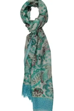 P-MODEKONTOR Schal smaragd Paisley