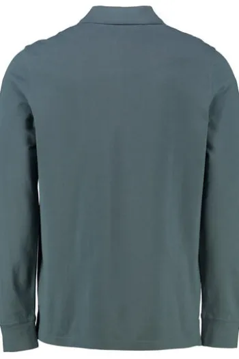 POLO SYLT Langarm Polo Shirt blau