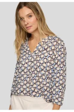 RABE Bluse schoko gemustert 3/4-Arm