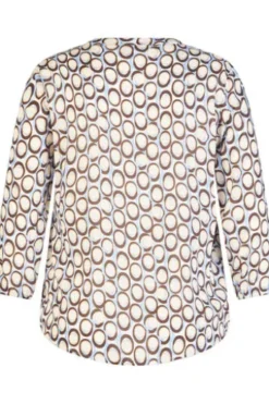 RABE Bluse schoko gemustert 3/4-Arm