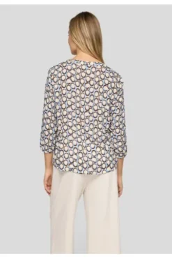 RABE Bluse schoko gemustert 3/4-Arm