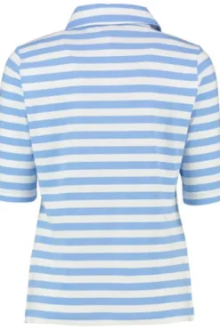 RABE Polo-Shirt ozean gestreift