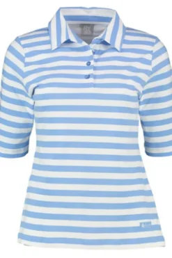 RABE Polo-Shirt ozean gestreift