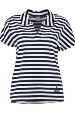 RABE Polo-Shirt pazifik gestreift