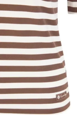 RABE Polo-Shirt schoko gestreift