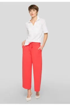 RABE Polo-Shirt weiß im Ajour-Strick