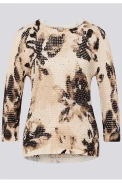 RABE Pullover alabaster gemustert