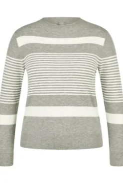 RABE Pullover flanell gestreift