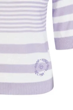 RABE Pullover flieder gestreift Kurzarm