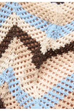 RABE Pullover ozean gemustert Kurzarm