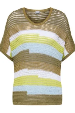 RABE Pullover thymian gestreift