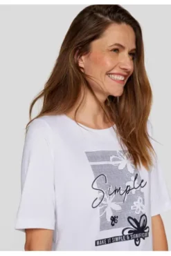 RABE Shirt Fresh Vibes weiß Kurzarm
