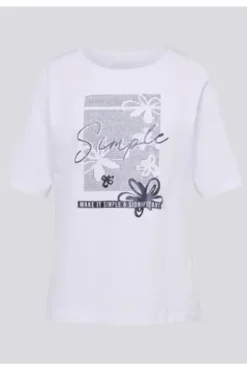 RABE Shirt Fresh Vibes weiß Kurzarm