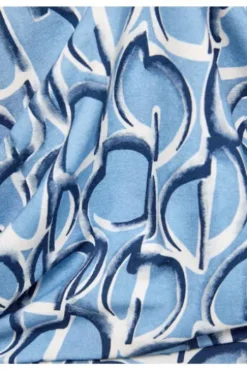 RABE Shirt hellblau gemustert 3/4-Arm