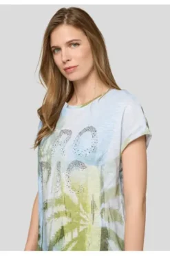 RABE Shirt himmelblau gemustert