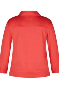 RABE Shirt koralle 3/4-Arm mit Polokragen