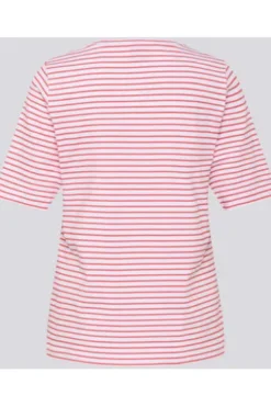 RABE Shirt koralle gestreift mit Frontprint