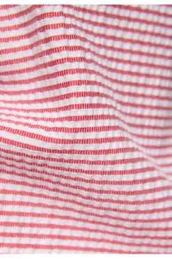 RABE Shirt koralle gestreift in Baumwoll-Mixqualität