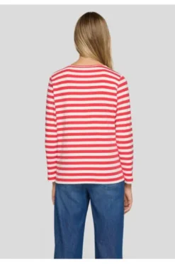 RABE Shirt koralle gestreift mit langem Arm