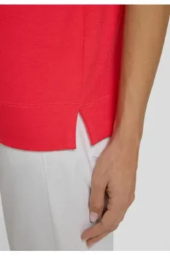 RABE Shirt koralle in softer Piqué-Struktur