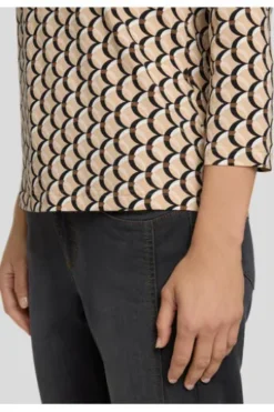 RABE Shirt mandel gemustert 3/4-Arm