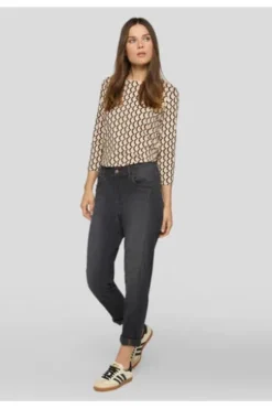 RABE Shirt mandel gemustert 3/4-Arm
