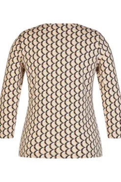 RABE Shirt mandel gemustert 3/4-Arm