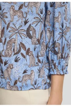 RABE Shirt ozean gemustert 3/4-Arm