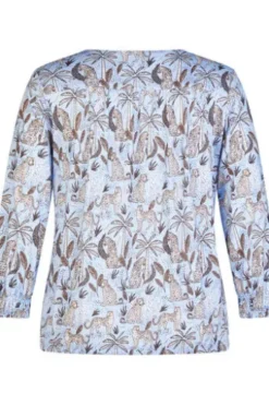RABE Shirt ozean gemustert 3/4-Arm