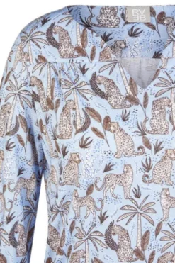 RABE Shirt ozean gemustert 3/4-Arm